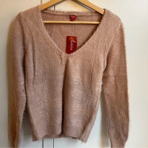 GUESS Women's Blush V-Neck Sweater